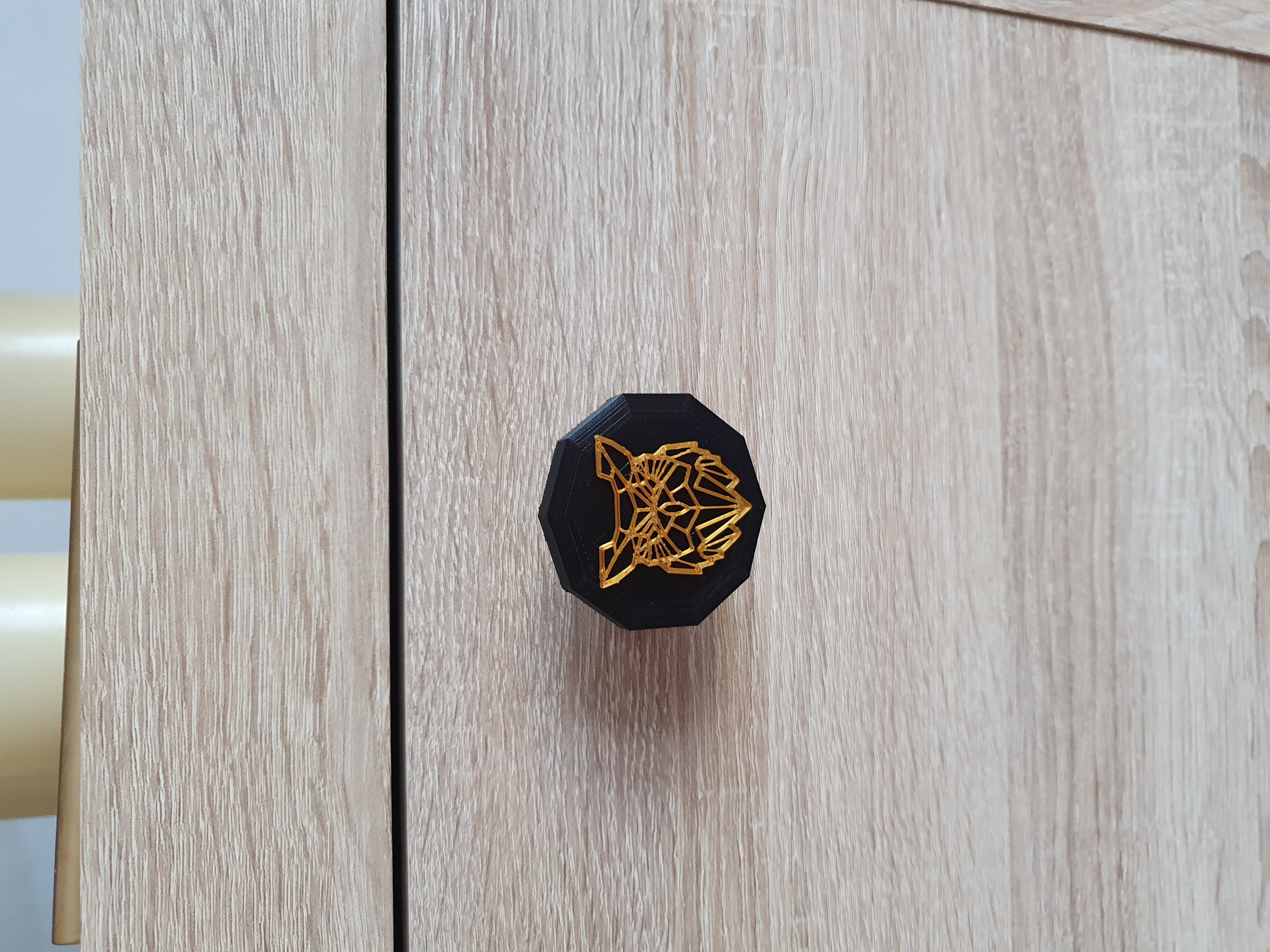 Miniatura 5 do modelo 3D Cabinet Knobs - Wolf, Owl, Giraffe