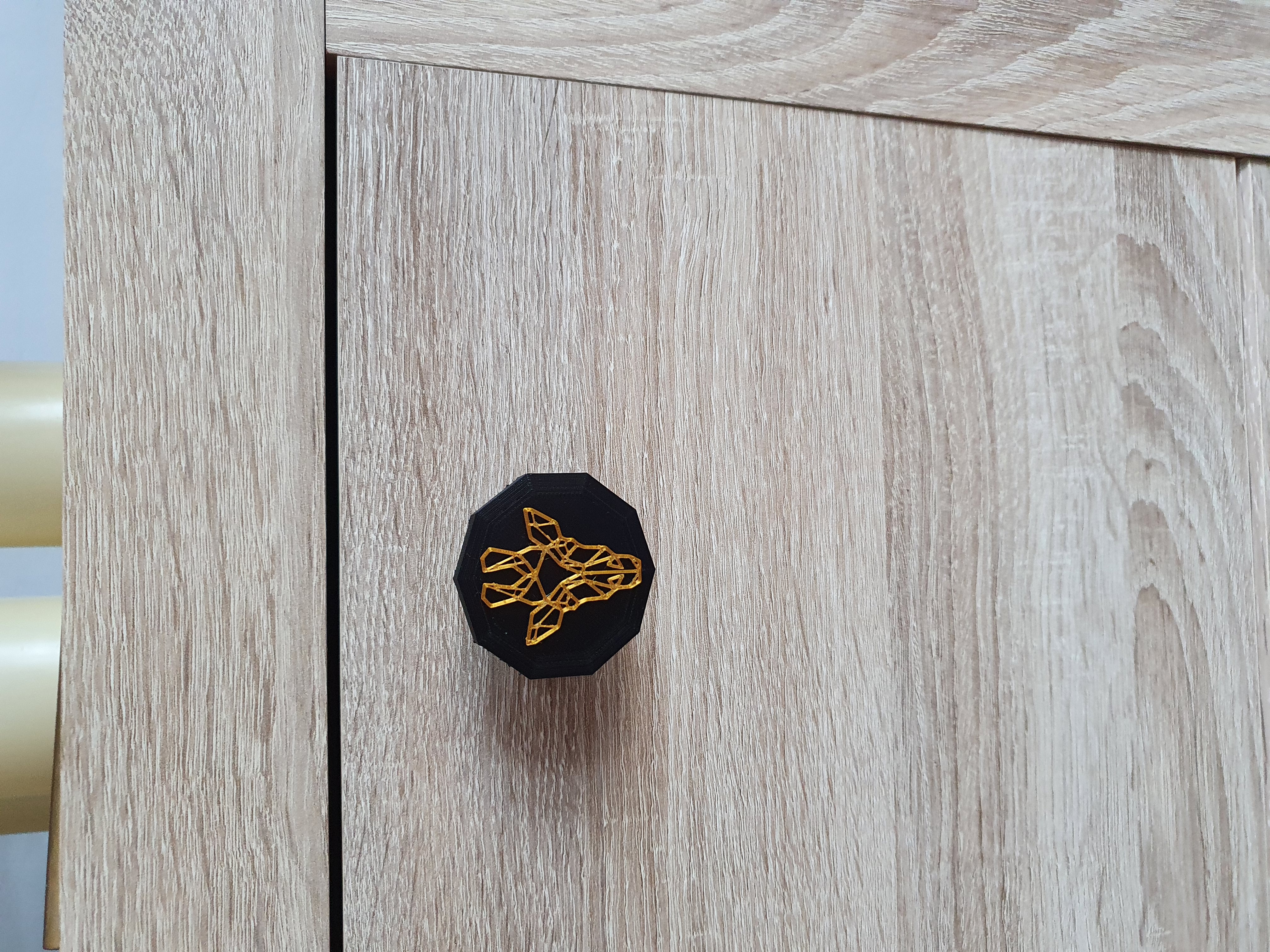 Miniatura 4 do modelo 3D Cabinet Knobs - Wolf, Owl, Giraffe
