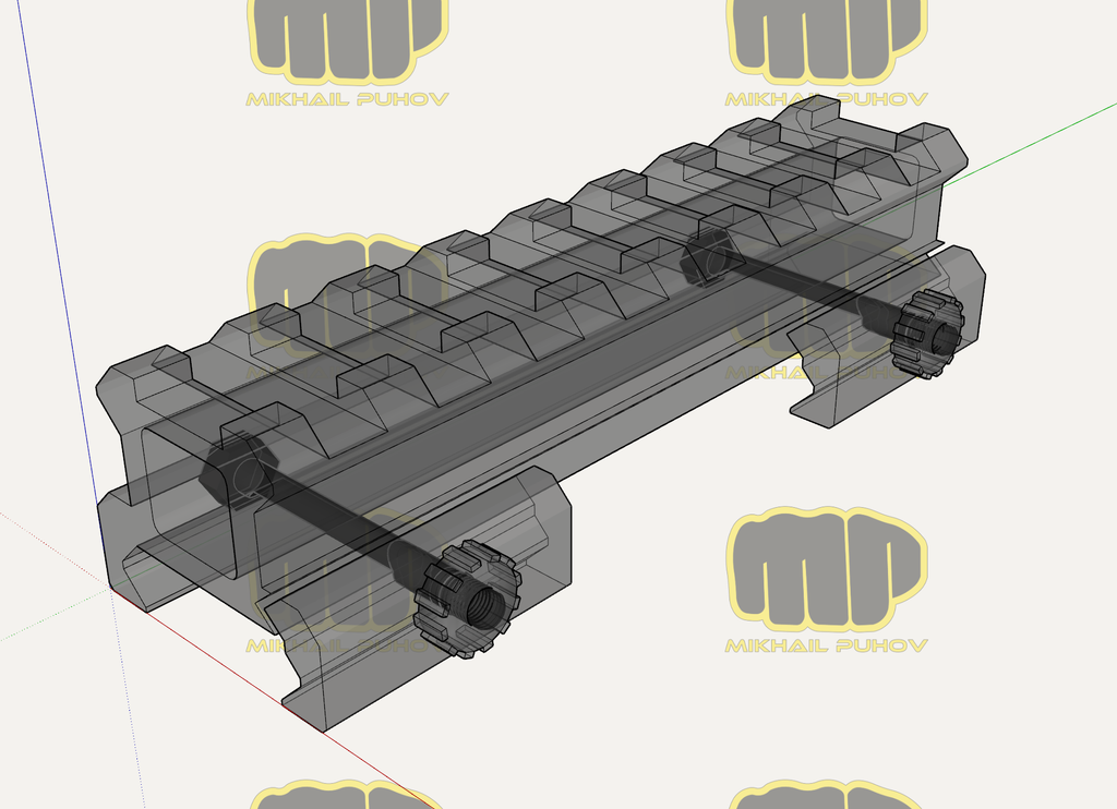 Планка повышающая Veber 015 Weaver - 15mm by MFTuning | Download free ...