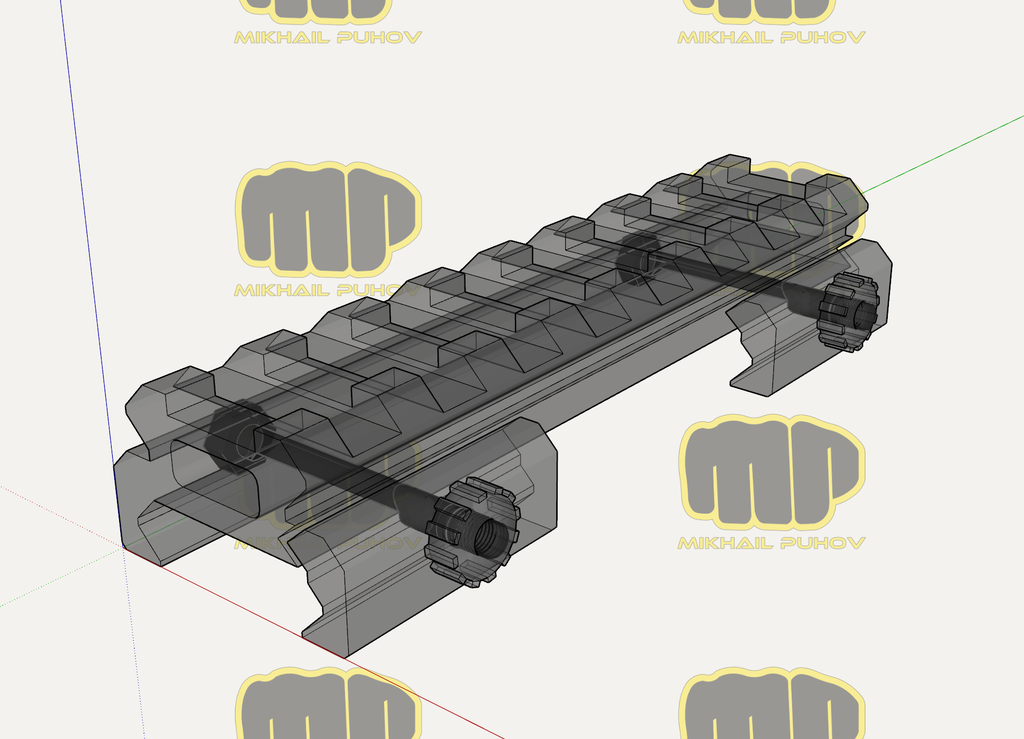 Планка повышающая Veber 016 Weaver - 10mm by MFTuning | Download free ...