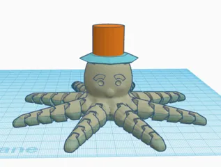 Little octopus with a top hat