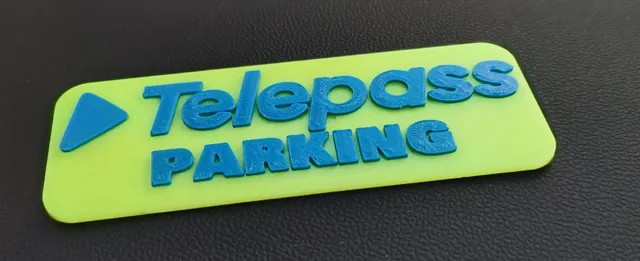 Telepass parking ticket - tagliando strisce blu parcheggio