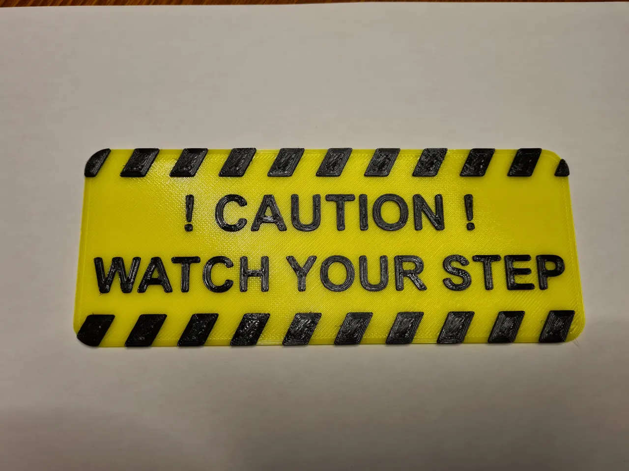 Watch Your Step Sign by Flotschi | Download free STL model | Printables.com