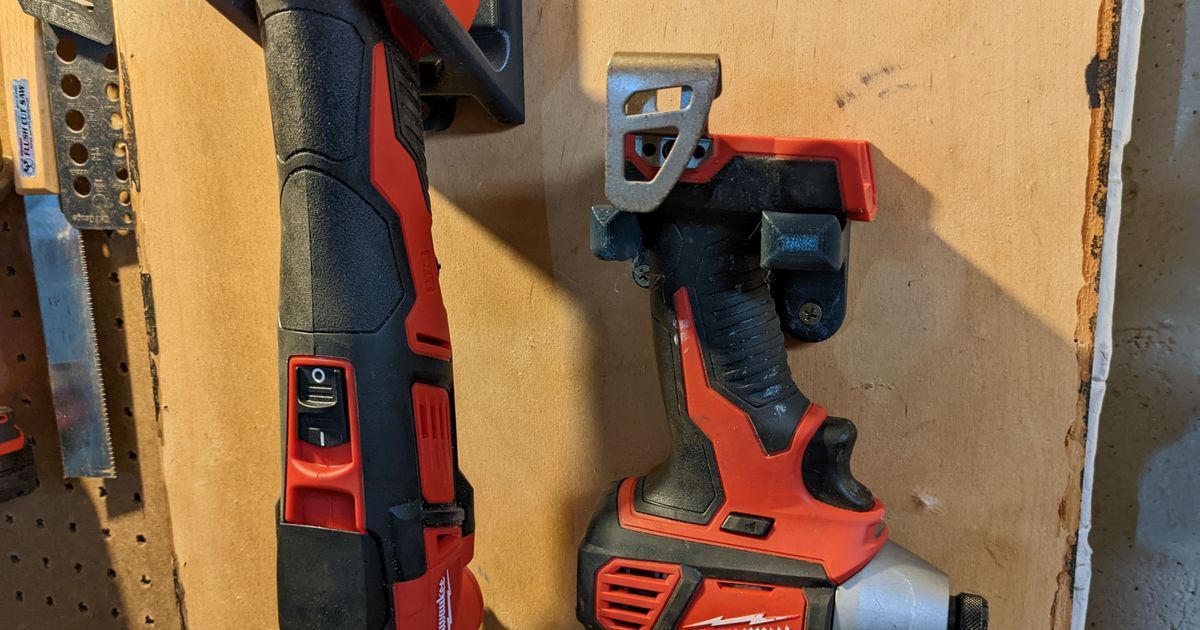 Milwaukee M18 Drill Mount / Holder by Fantastic Plastic Person