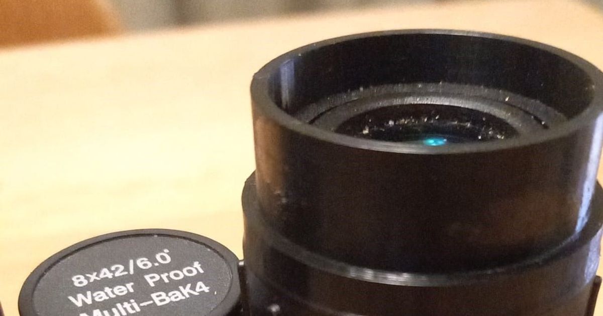 Adapter for rubber eye pieces of a Bynolyt Sparrow Binoculars by HvL Download free STL model