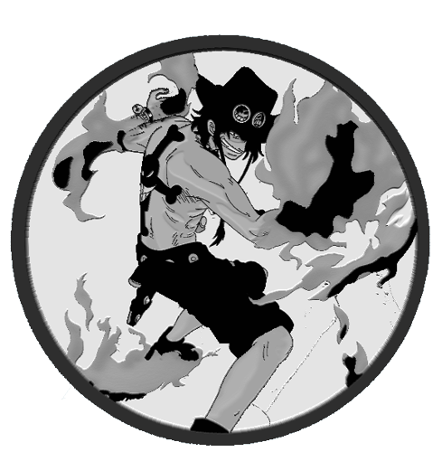 Portgas D. Ace one piece coaster