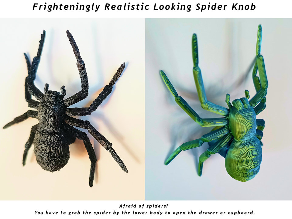 Frighteningly Realistic Looking Spider Knob by Wim V | Download free ...