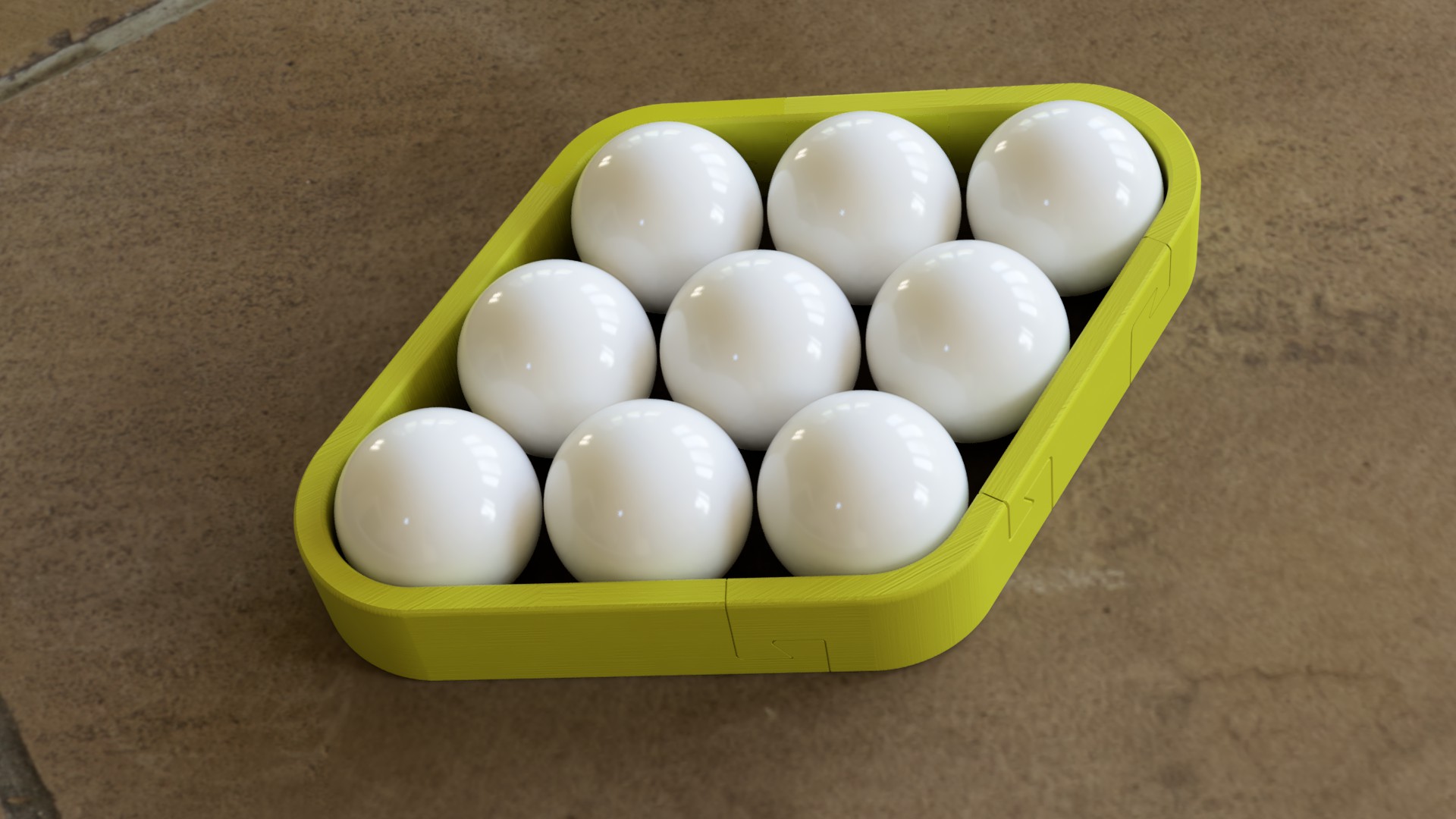 9-Ball Billiards Rack