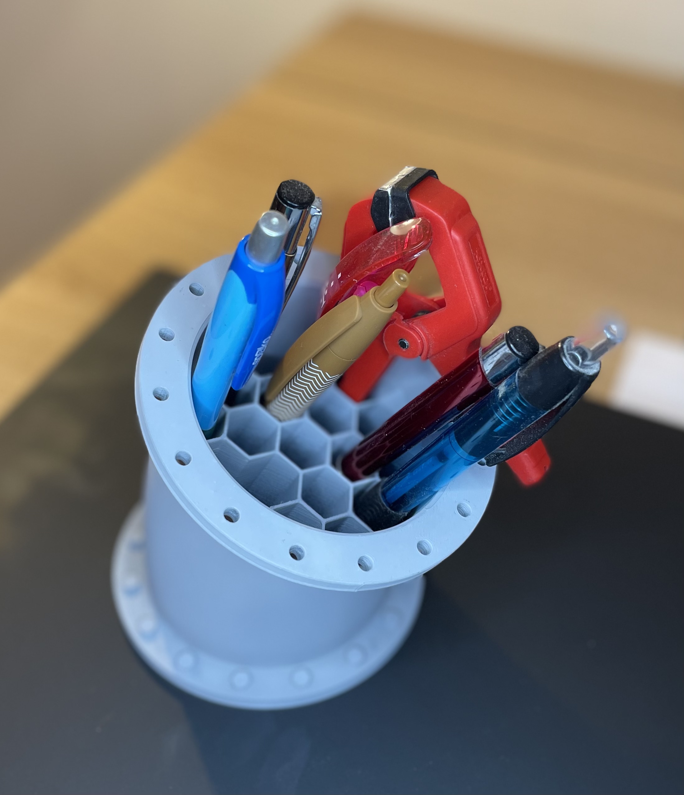 Pen holder industrial style by Martin Tulak Download free STL model