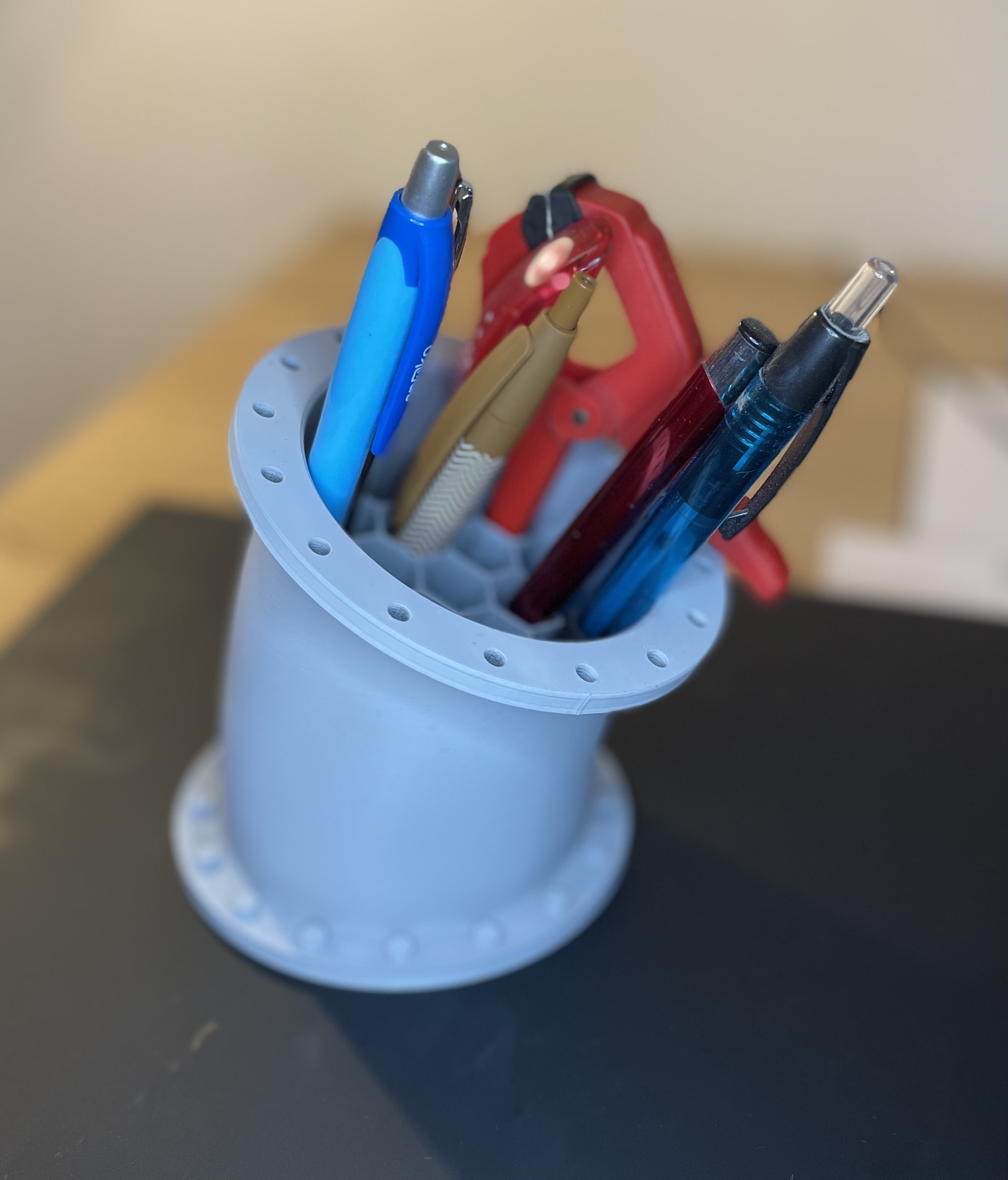 Pen holder industrial style by Martin Tulak Download free STL model