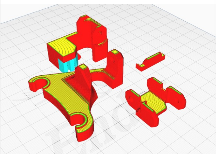 WIP! ender 3 cable chain for all axis with hidden box for the cables under the heatbed