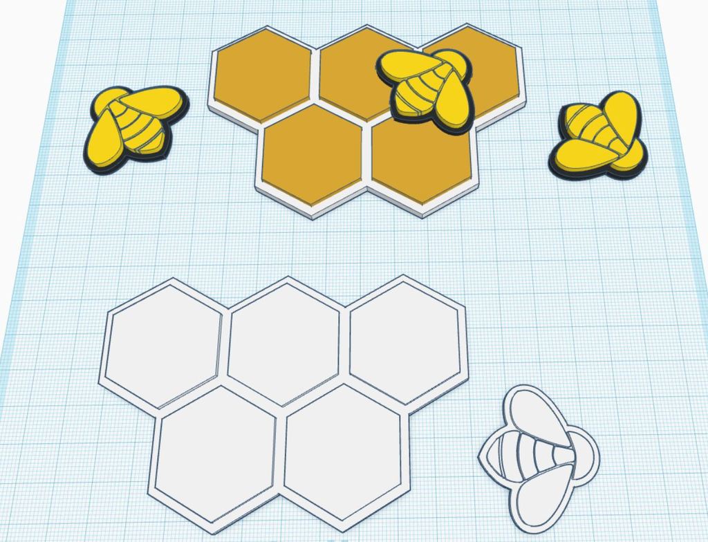 Bee & honeycomb