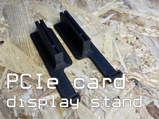 PCIe card display stand with bracket support