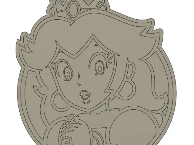 Super Mario Themed, Princess Peach, Christmas Ornament