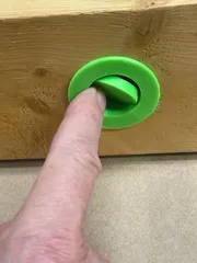 Finger Door Pull, Small Round