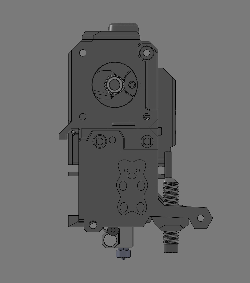 MK3S and MK2.5S Bear Copperhead Groove and Screw Mount Extruder