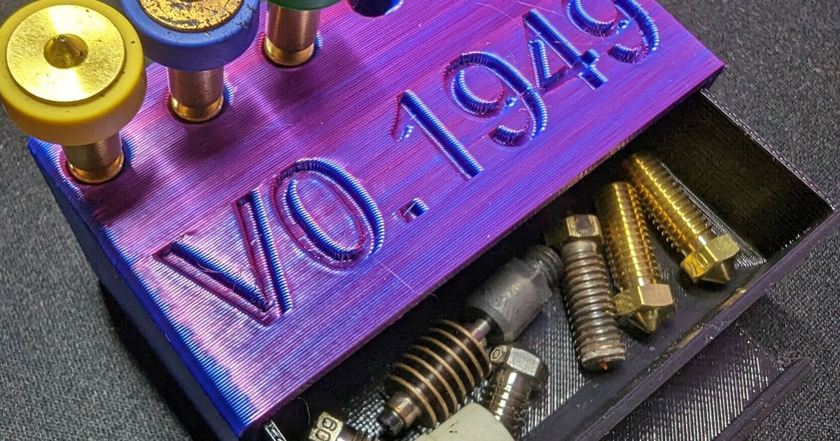 Revo 6 Nozzle Holder/Box by Paul Glaab Download free STL model