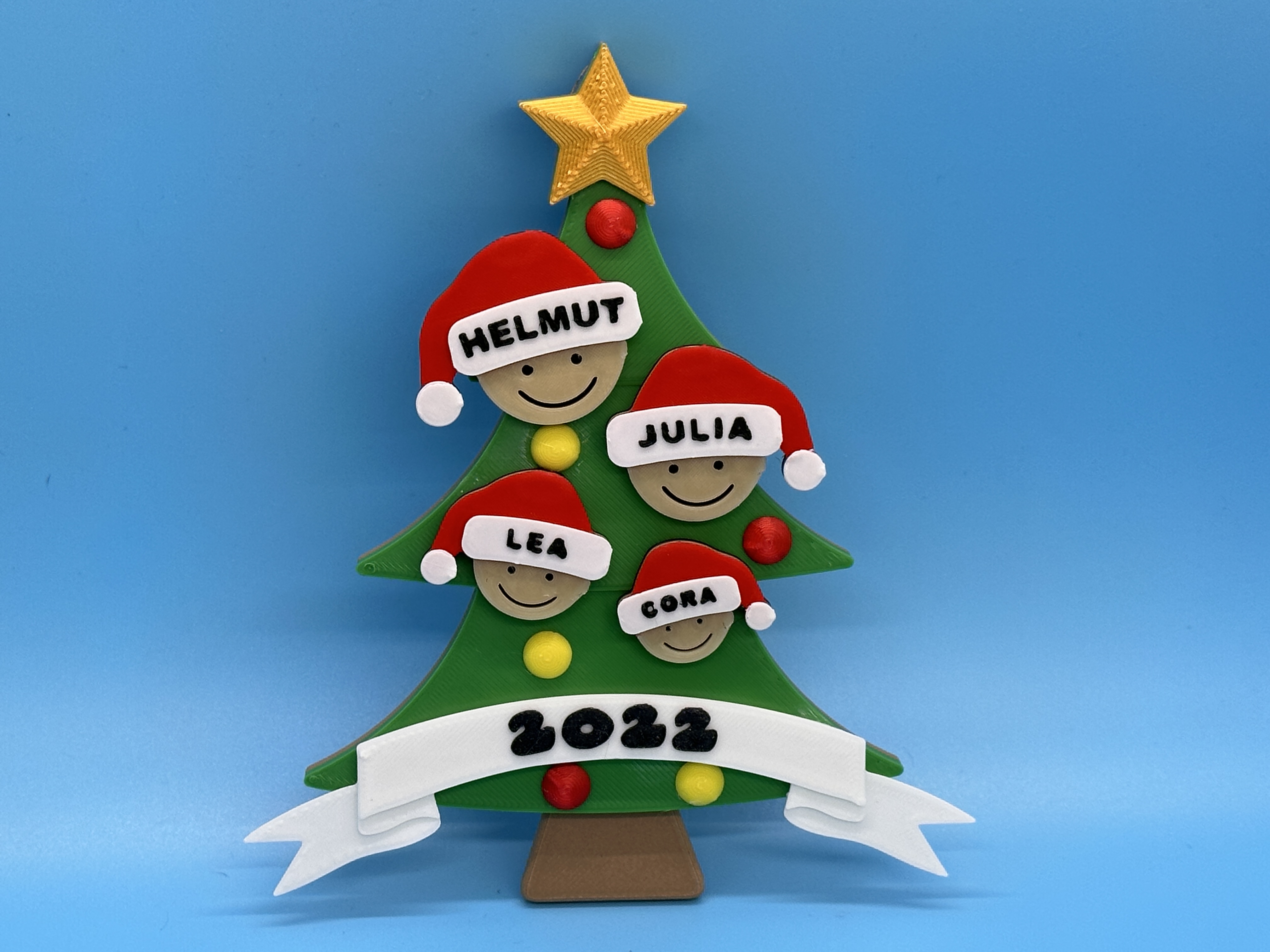 Personalizable Christmas Tree Ornament—No MMU required