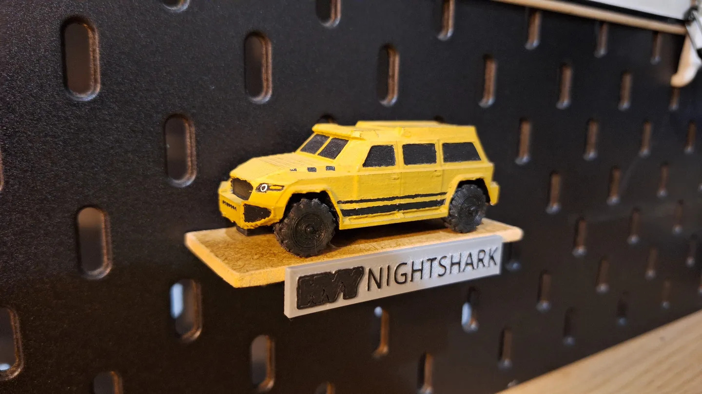 Simple Hotwheels Shelf for Skadis board
