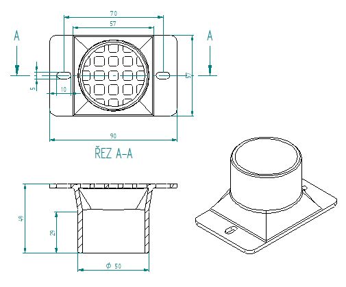 Miniatura 2 do modelo 3D Gutter drop