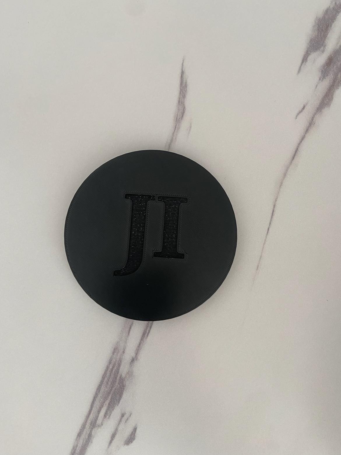JI Initials Cap for Top of Open Ended Pole