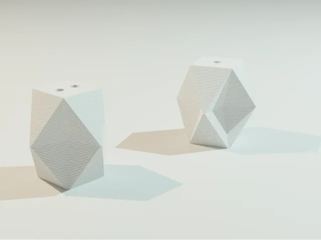 Geometric earings