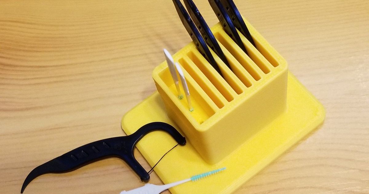 small dental floss dispenser by Steff137 Download free STL model