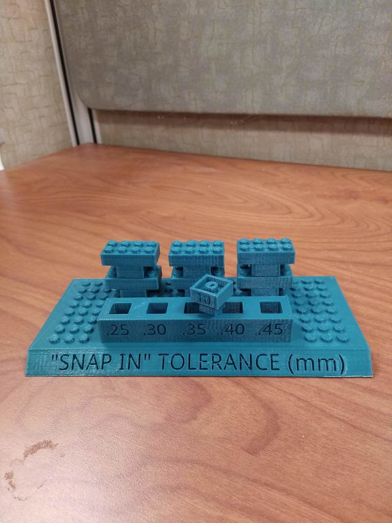 3D Printing Terminology - Snap-In Tolerance - LEGO Plate