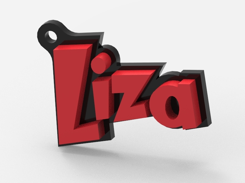 Miniatura 3 do modelo 3D Name key chain