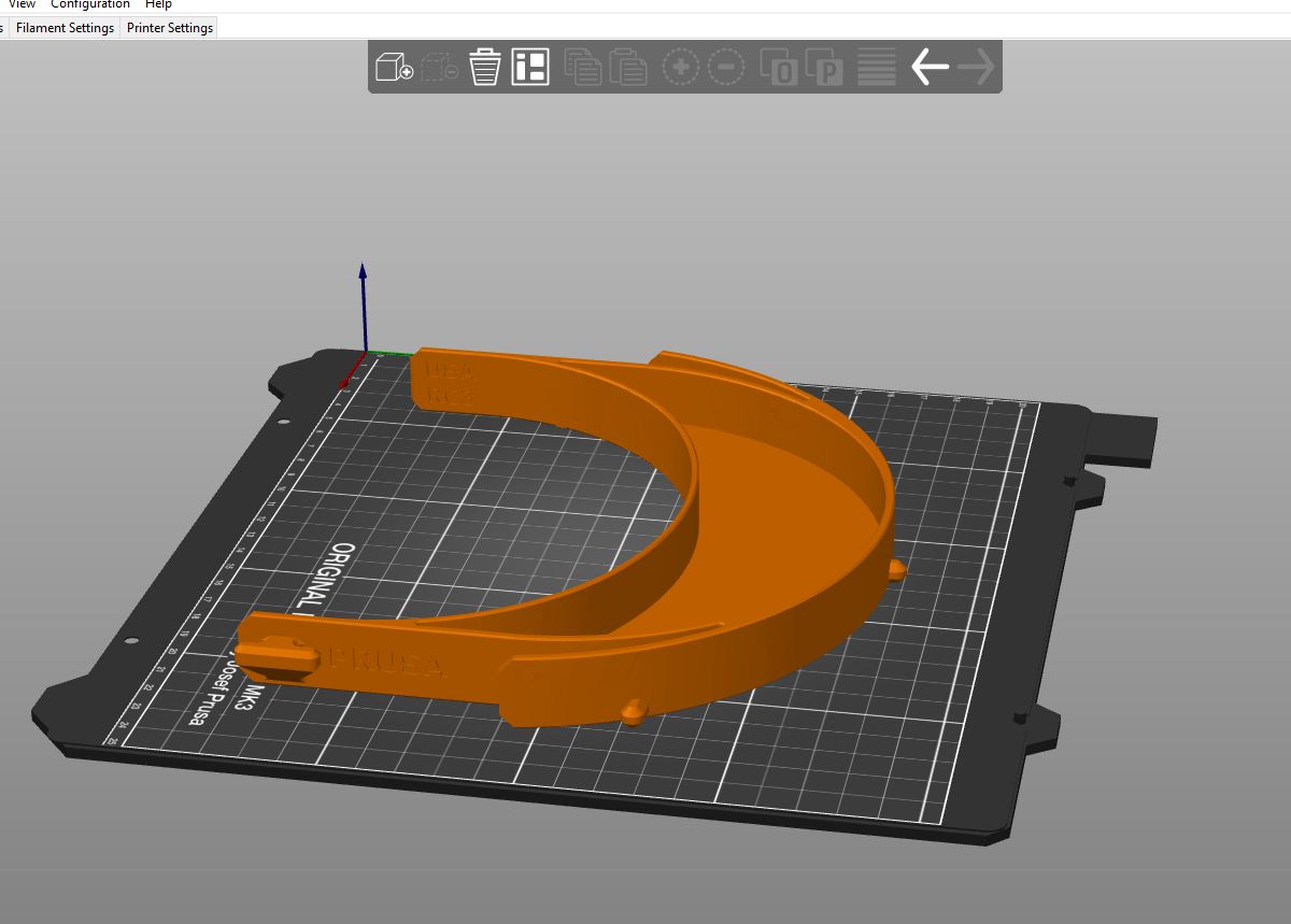 Remix of Prusa Faceshield with Qoptics light attachment by melnahass