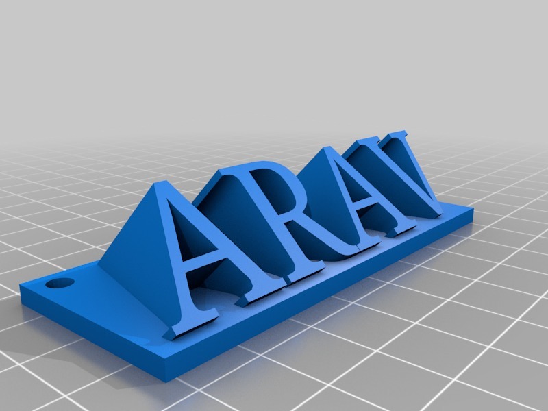 Miniatura 5 do modelo 3D Name key chain 