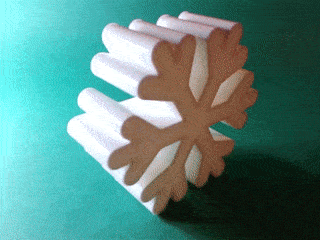 Miniatura 5 do modelo 3D Snowflake nestable box (v1)