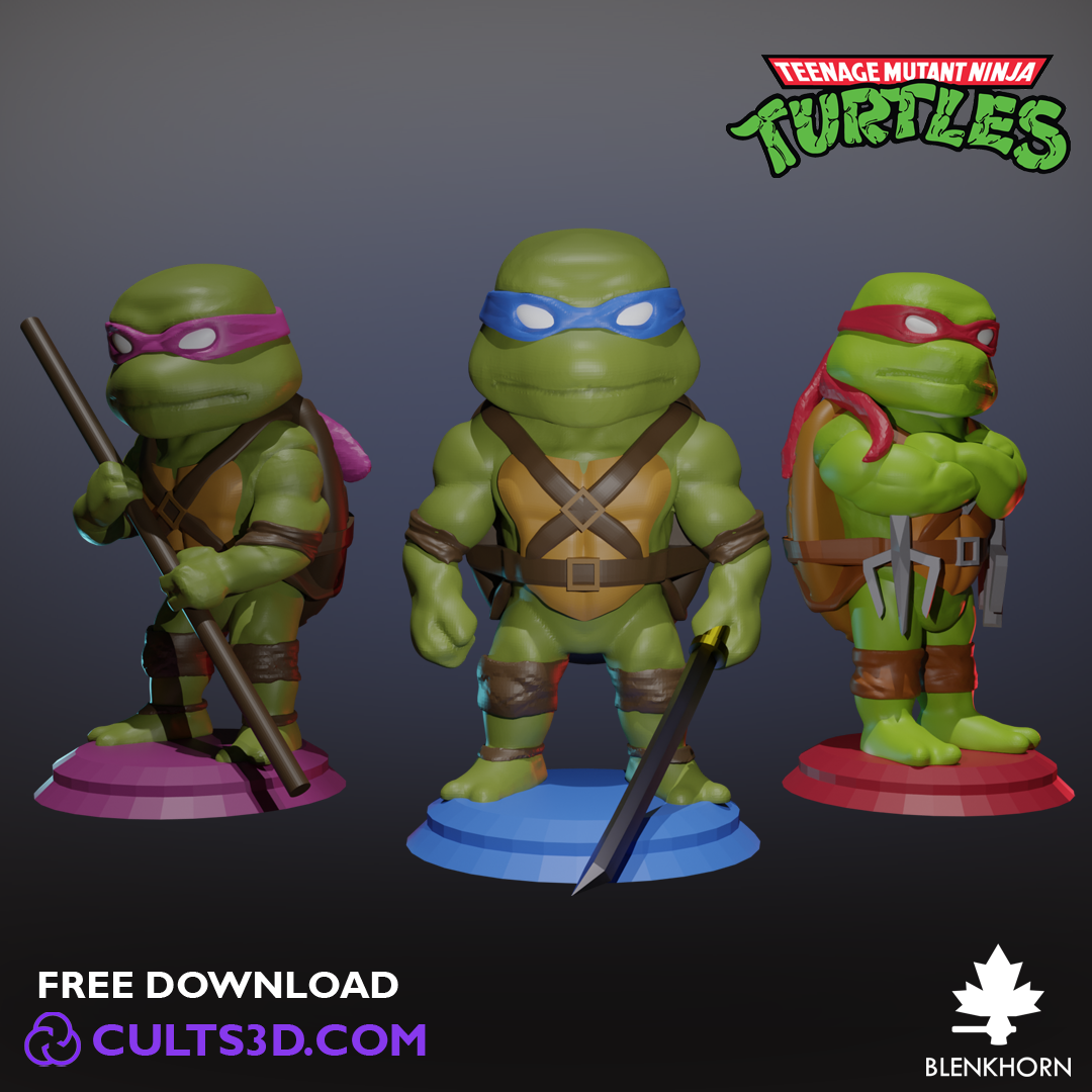 Miniatura 3 do modelo 3D DONATELLO: TMNT DOUBLE BIT