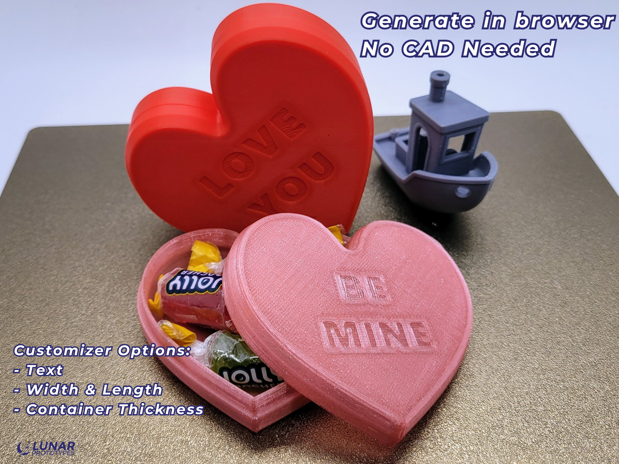 Custom Text Heart Box Generator