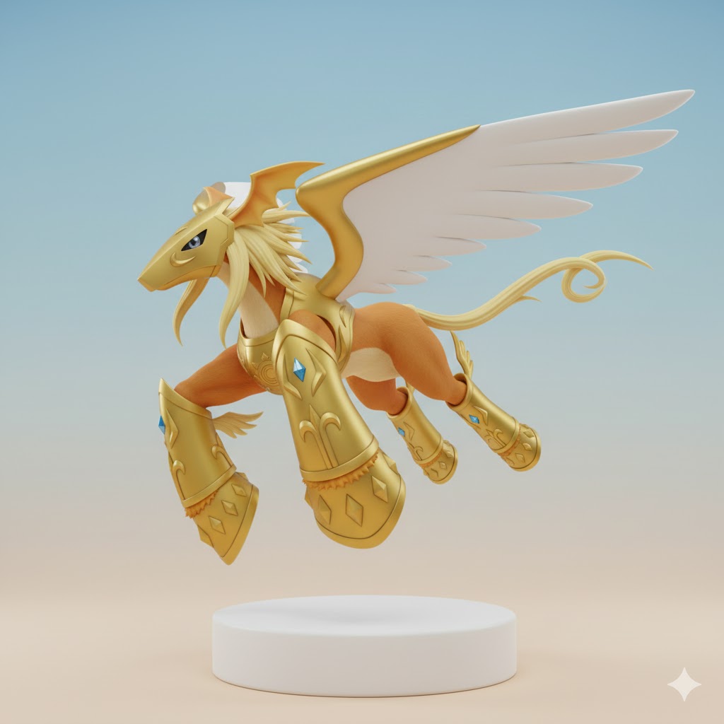 Pegasmon Digimon Creature Model