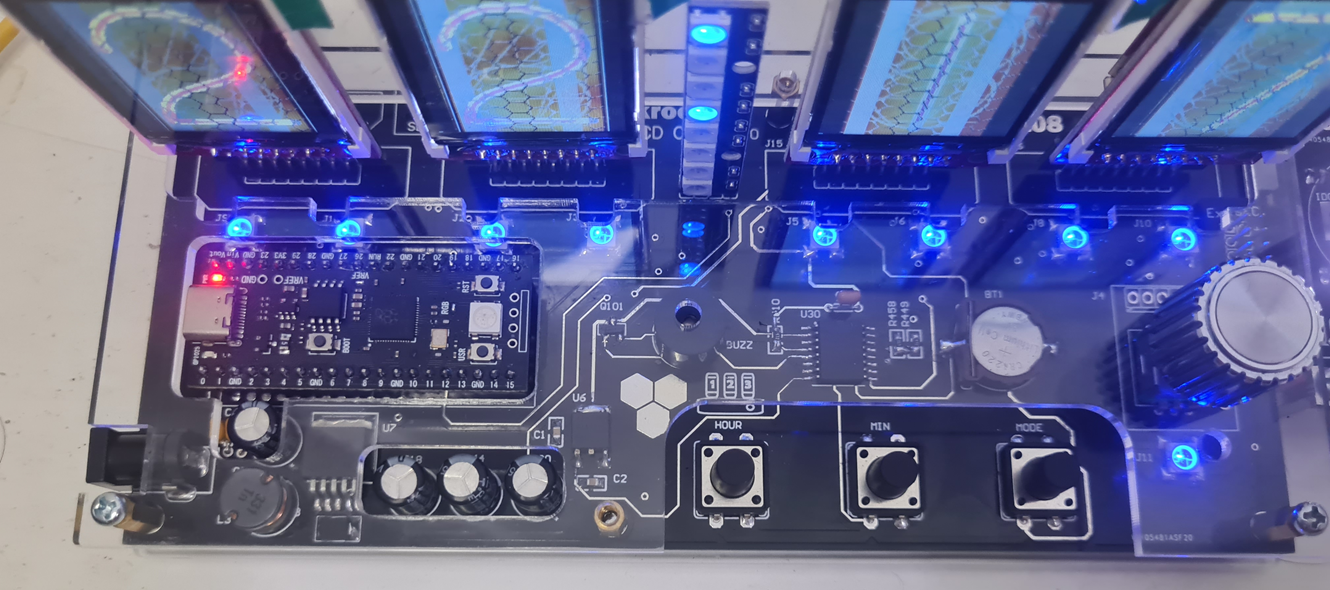 Cover LCD st7735 Nixie Clock