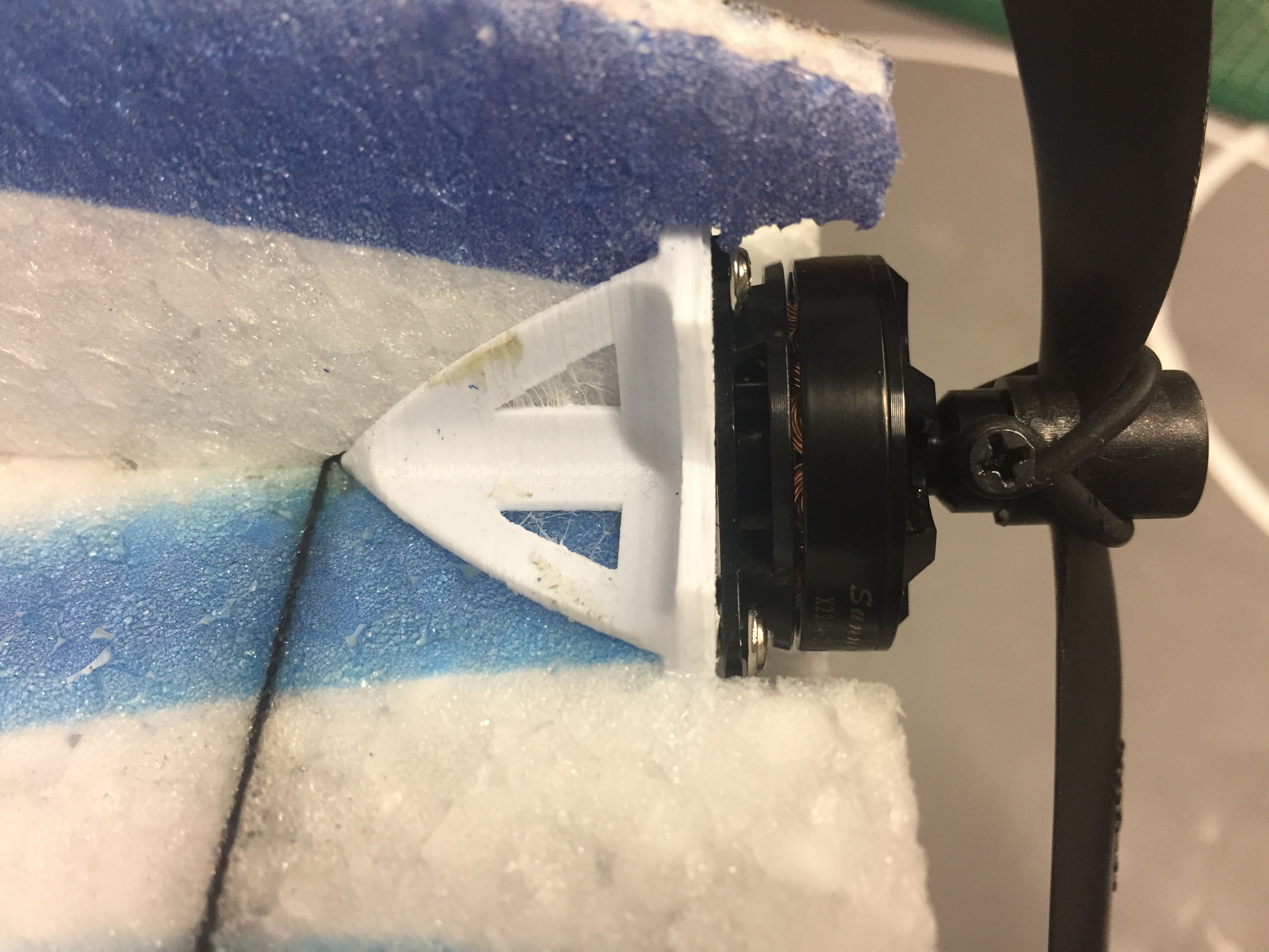 indoor airplane motor mount for 6mm foam