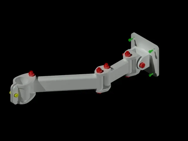 Modular 75mm VESA monitor arm