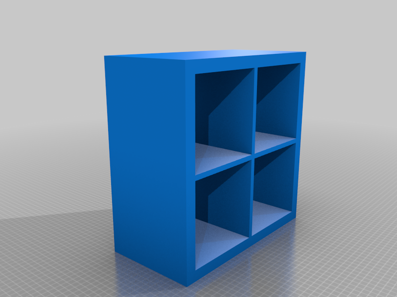 Model Ikea Kallax with small storage box, various sizes by Charky