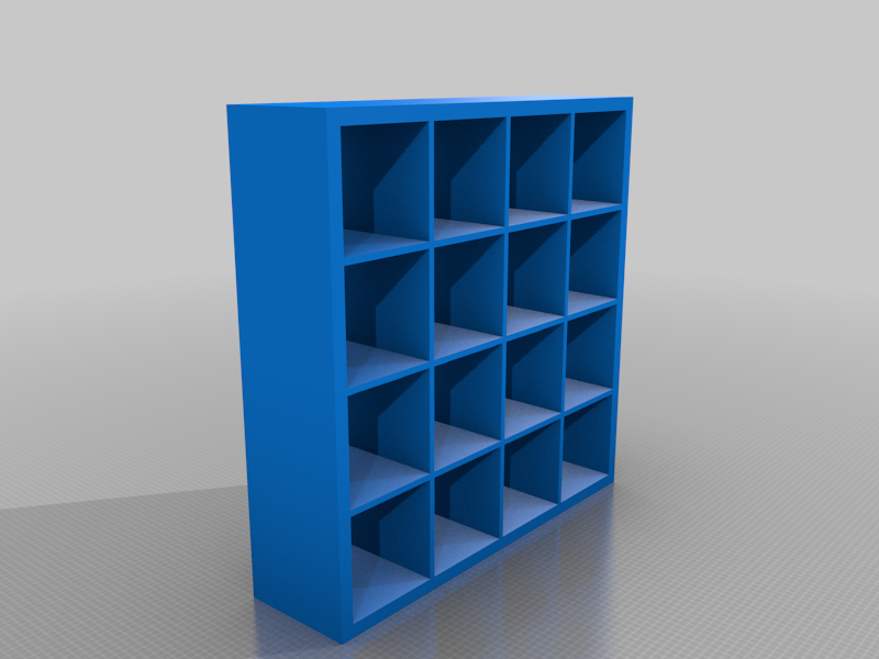 Model Ikea Kallax with small storage box, various sizes by Charky