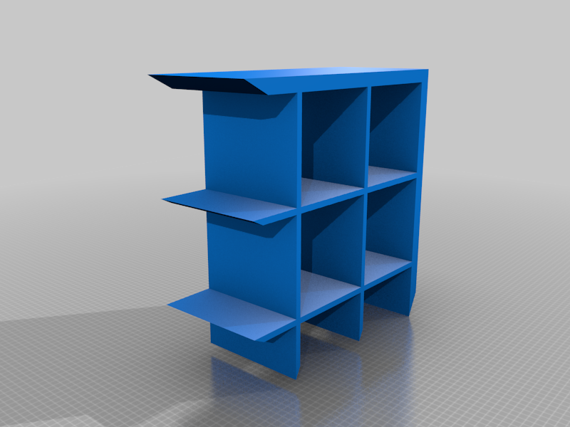 Model Ikea Kallax with small storage box, various sizes by Charky