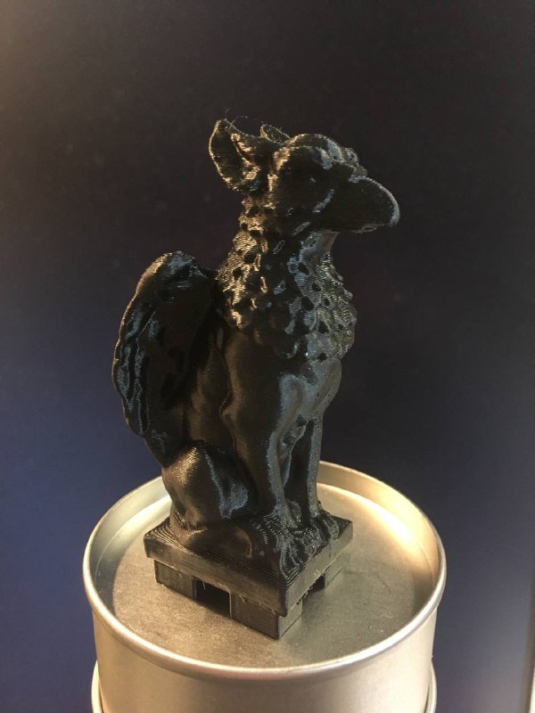 Griffin Statue with base