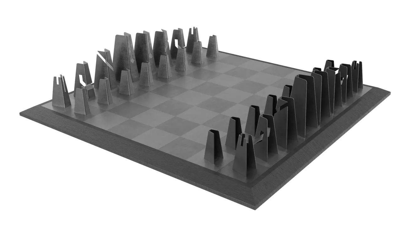 Projects - Modern chess board and set