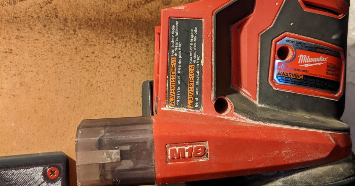 Milwaukee M18 Sander Mount by Fantastic Plastic Person Download free