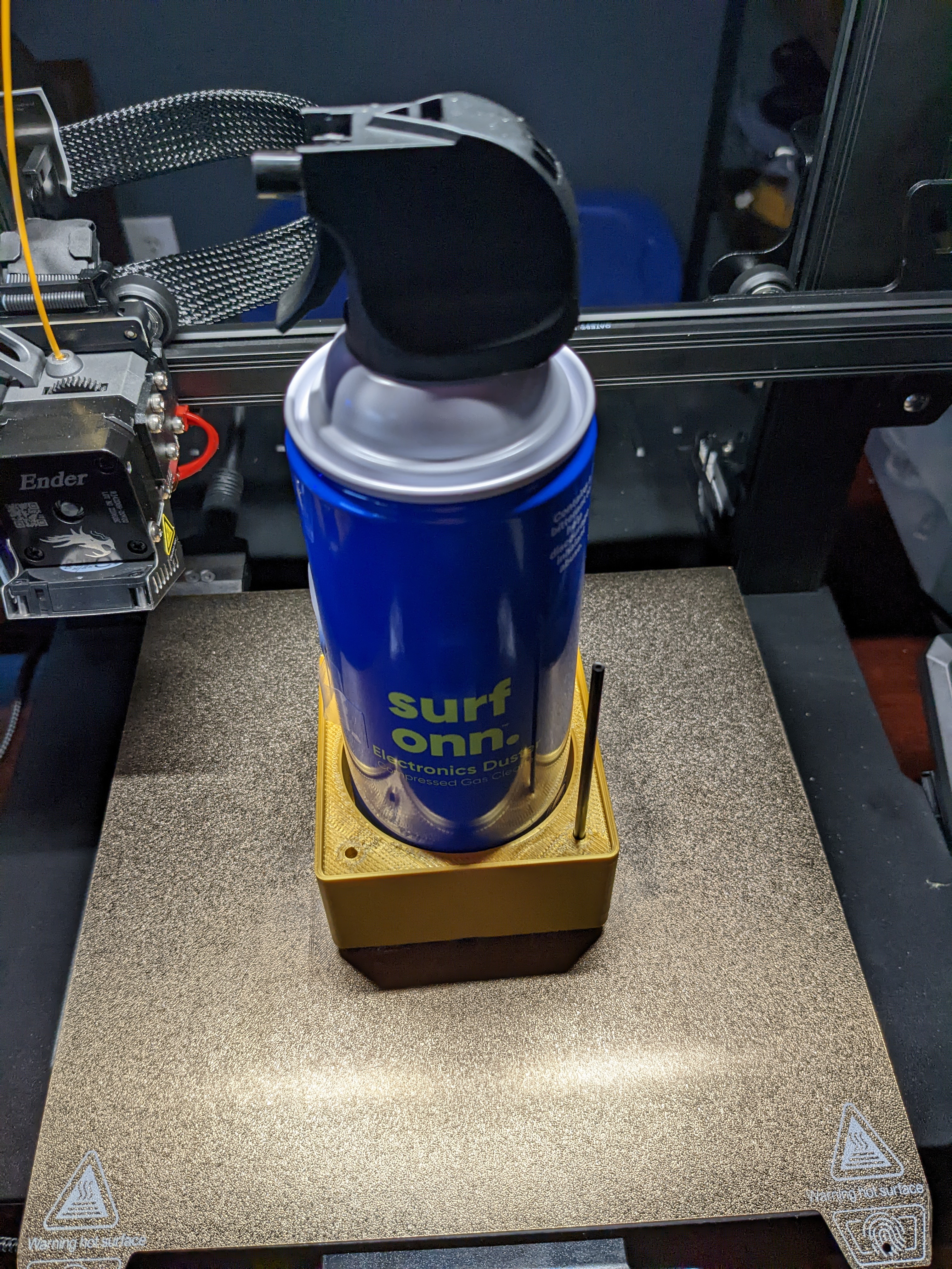 Gridfinity 70mm compressed air can holder