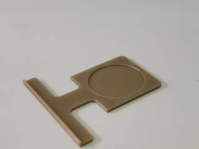 Soporte plano para litofanía lineal.