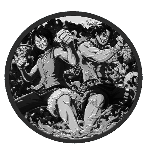 portgas d ace one piece coaster v5