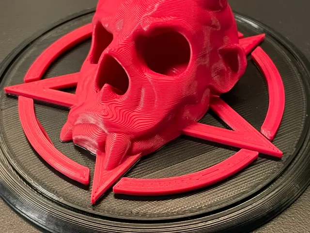 Demon Skull with Pentagram