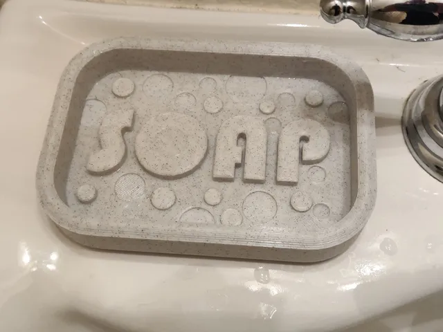 Soap dish - With and without drain holes.