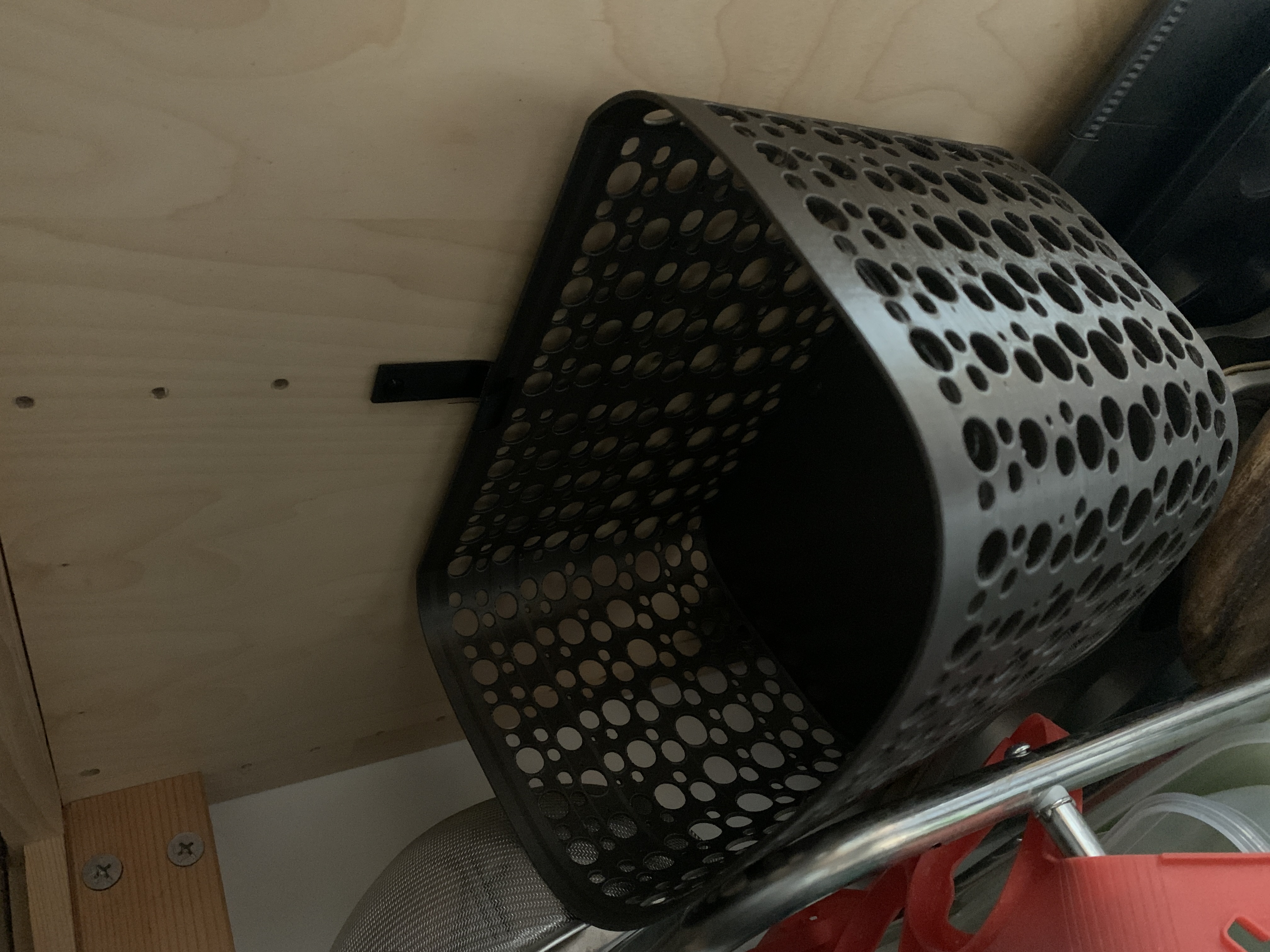 Ikea Under Cabinet Basket and Hooks